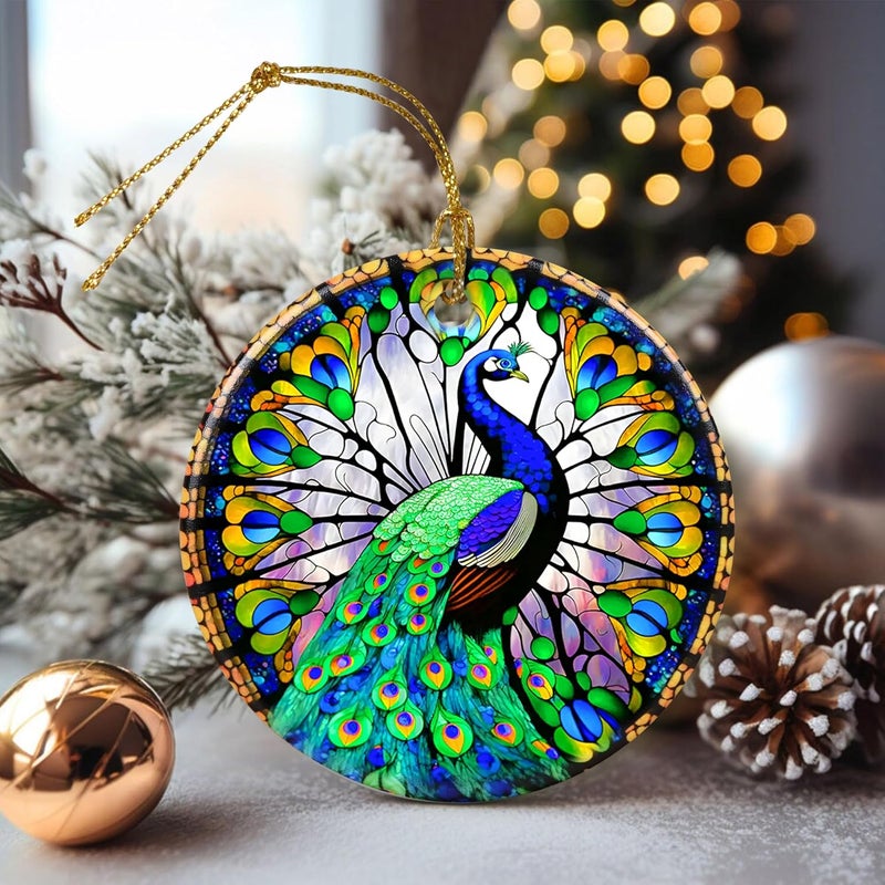 Touber Peacock Christmas Ornament, Christmas Ornaments for Tree, Christmas Tree Decor, Holiday Ornament - Image 4